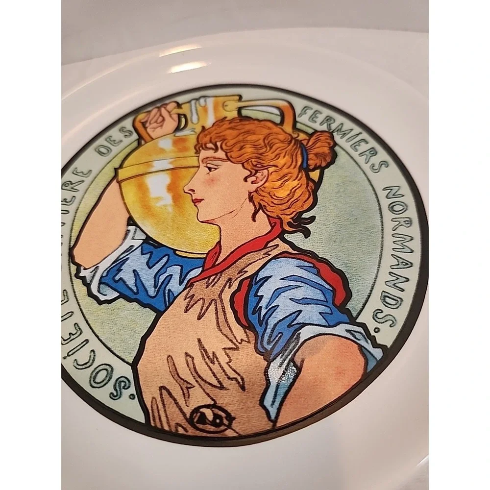 Societe Laitiere Des Fermiers Normands‎ Cheese Plate Dish Milk Maid